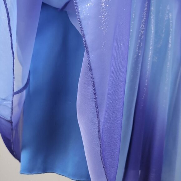 Le Chateau Blue and Purple Ruched Taylor Swift inspired Halter Dress - Picture 12 of 12